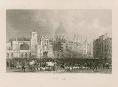 Old Smithfield Market by English School