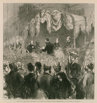 Opening of the Royal Aquarium by English School