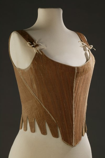 Pair of stays, 1780s by English School