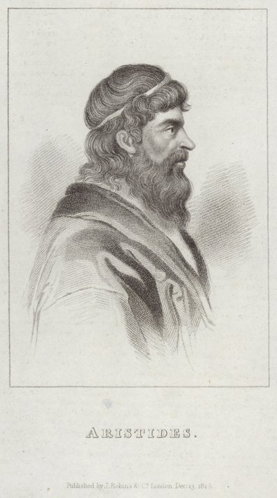 Portrait of Aristides by English School