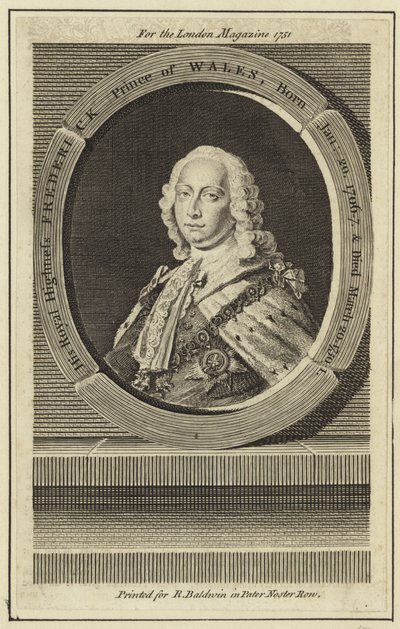 Portrait of Frederick, Prince of Wales by English School