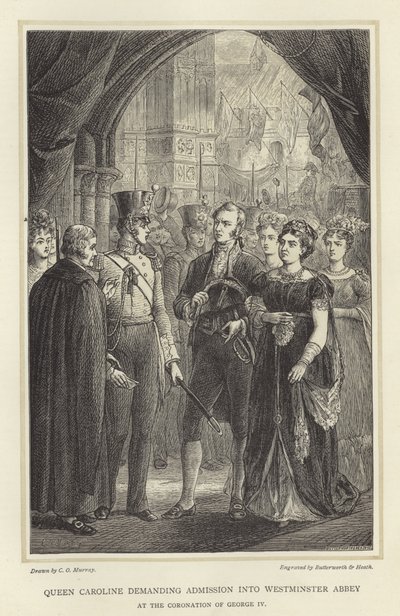 Queen Caroline Demanding Admission into Westminster Abbey by English School