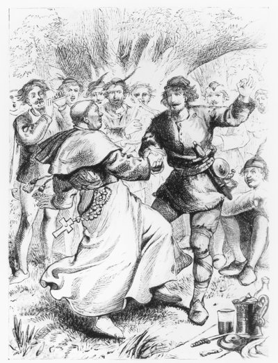 Robin Hood and the Bishop by English School