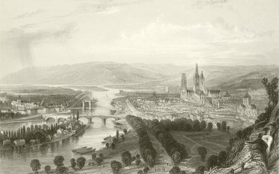 Rouen on the Seine by English School