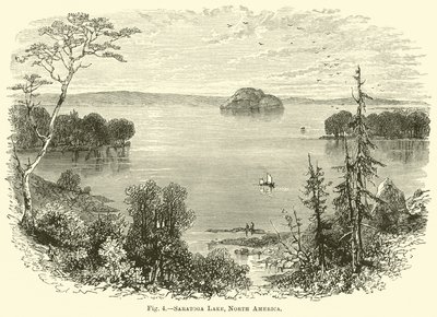 Saratoga Lake, North America by English School