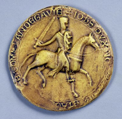 Seal of King John (1167-1216) 1200 by English School