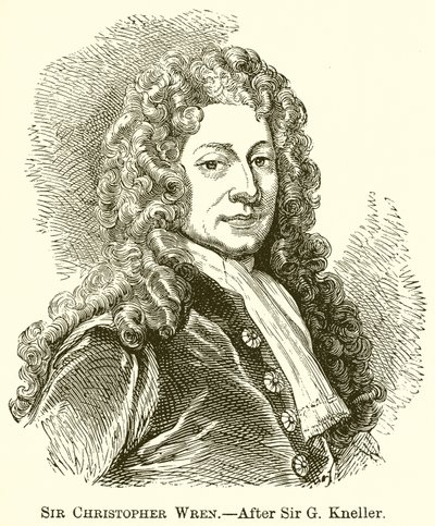 Sir Christopher Wren by English School