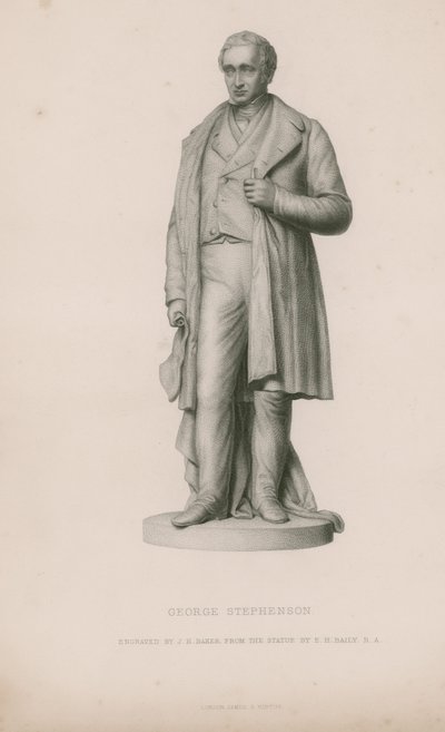 Statue of George Stephenson by English School