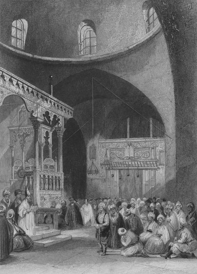 Synagogue of the Jews, Jerusalem by English School