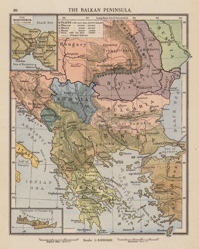 The Balkan Peninsula by English School