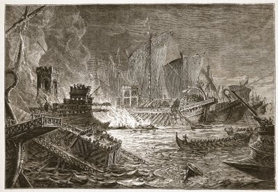 The Battle of Actium by English School