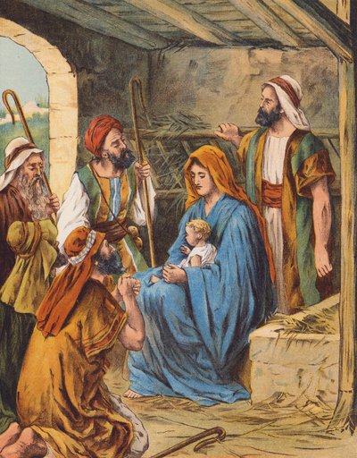 The Birth of Jesus Christ by English School