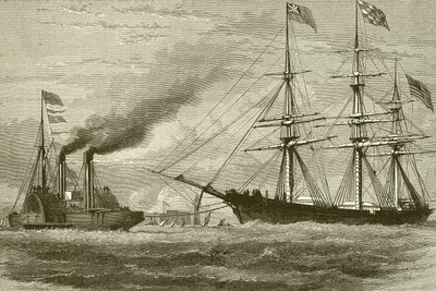 The George Griswold Entering the Mersey by English School