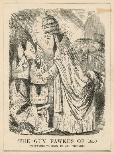 The Guy Fawkes of 1850 by English School