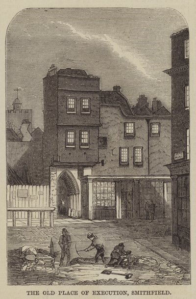 The Old Place of Execution, Smithfield by English School