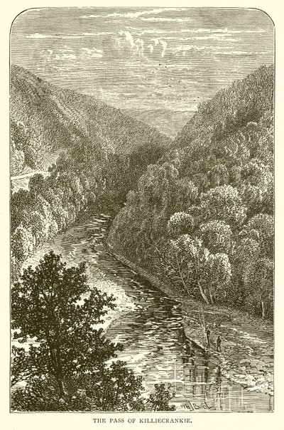 The Pass of Killiecrankie by English School