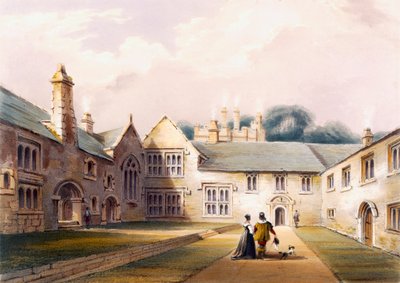 The Quadrangle, Cotehele House, c.1830-40 by English School