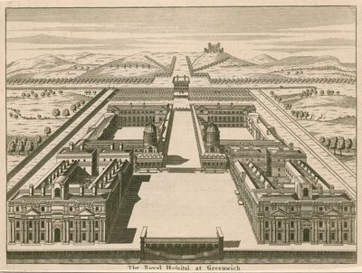 The Royal Hospital at Greenwich, London by English School