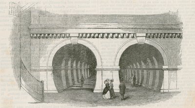 The Thames Tunnel by English School