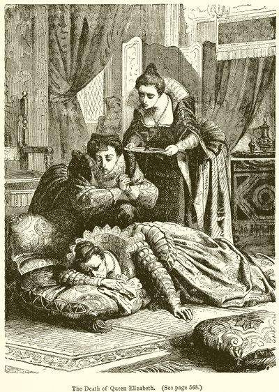 The Death of Queen Elizabeth by English School