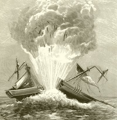 The First Torpedo, 1805 by English School