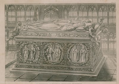 Tomb in Westminster Abbey by English School