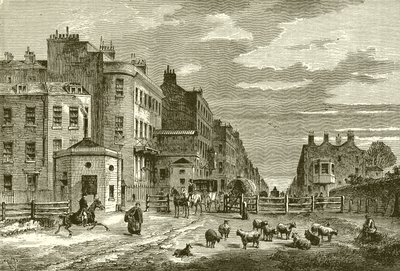 Tyburn Turnpike, 1820 by English School