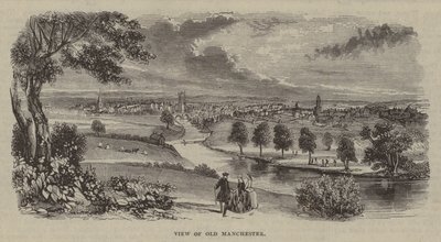 View of Old Manchester by English School