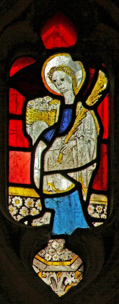 Window depicting St Dorothy by English School