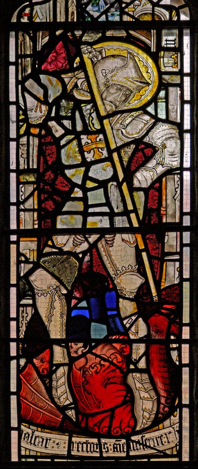 Window Ew depicting St George by English School