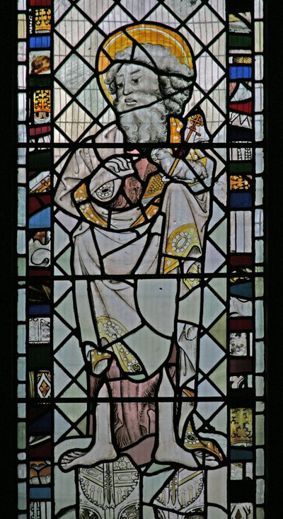 Window W depicting St John the Baptist by English School