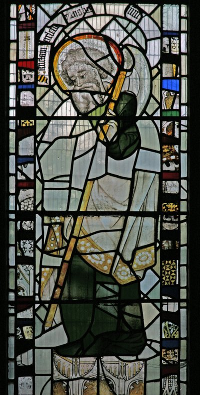 Window W depicting St Matthias by English School