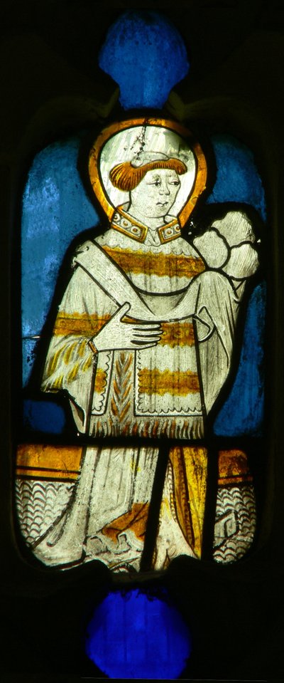 Window depicting St Stephen by English School