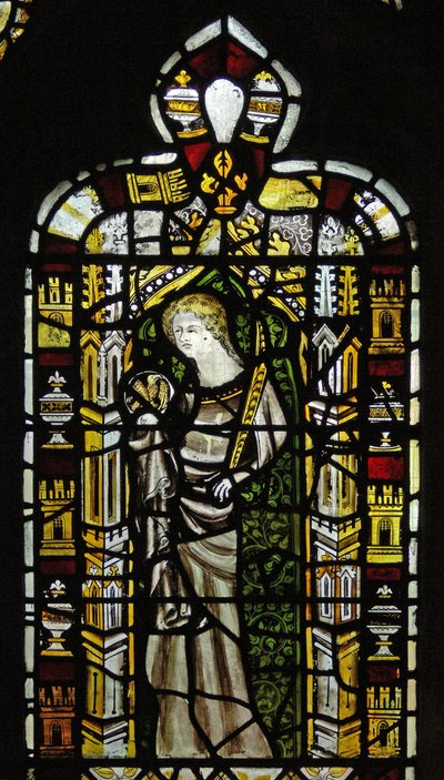 Window depicting St John by English School