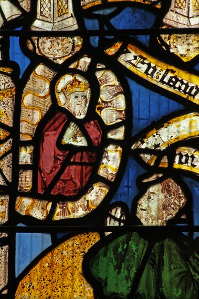 Window 1 depicting Cain is sentenced by English School