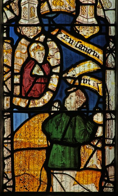 Window 1 depicting Cain is sentenced by English School