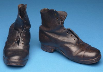 Working boots, c.1900 by English School