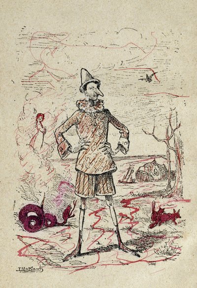 Pinocchio, 1883 by Enrico Mazzanti