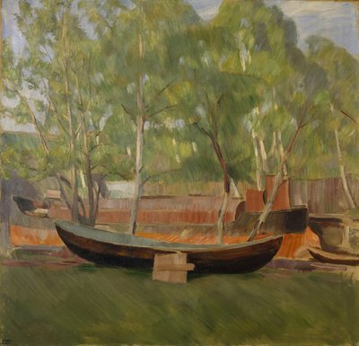 Boat on Land by Erik Theodor Werenskiold