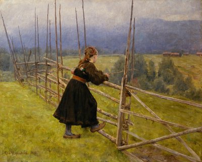 Telemark Girl by Erik Theodor Werenskiold