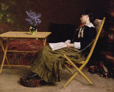 Woman Reading by Erik Theodor Werenskiold