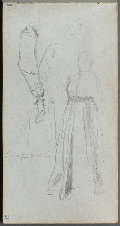 Sketchbook, page 31: Study of Figures by Jean Louis Ernest Meissonier