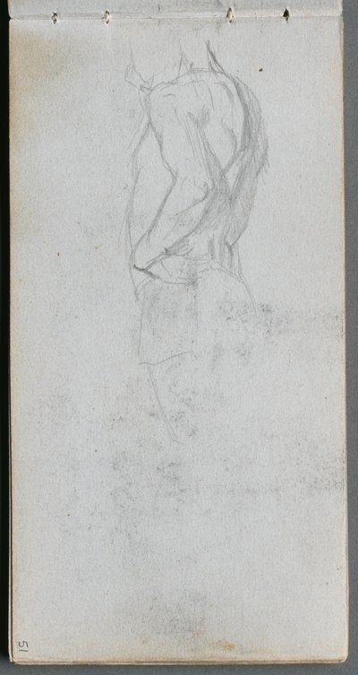 Sketchbook, Page 51: Figure Study by Jean Louis Ernest Meissonier