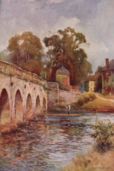 Clopton Bridge, Stratford-on-Avon by Ernest William Haslehust