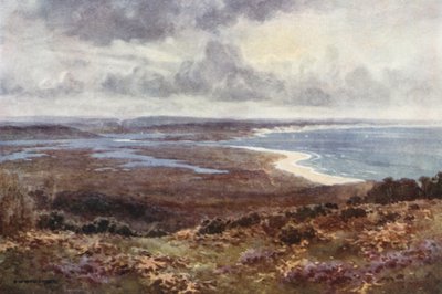 Poole Harbour from Studland by Ernest William Haslehust