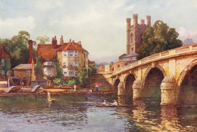 River Thames: Henley Bridge by Ernest William Haslehust