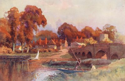 River Thames: Sonning Bridge by Ernest William Haslehust