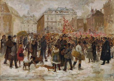 Christmas Market at the Court in Vienna by Ernst Juch