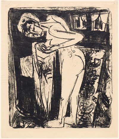 Standing Nude in a Room, 1921 by Ernst Ludwig Kirchner
