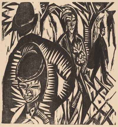 Street Scene After the Rain, 1914 by Ernst Ludwig Kirchner
